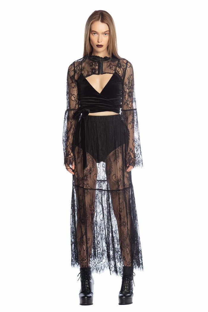 Gossamer Lace Maxi Skirt