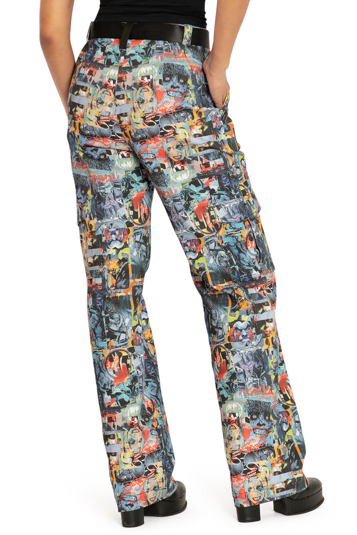 BlackMilk Clothing x Warner Brothers DC - Gotham Villains Straight Leg Cargo Pants - Warner Bros. Merchandise - Collaboration apparel - Licenced.