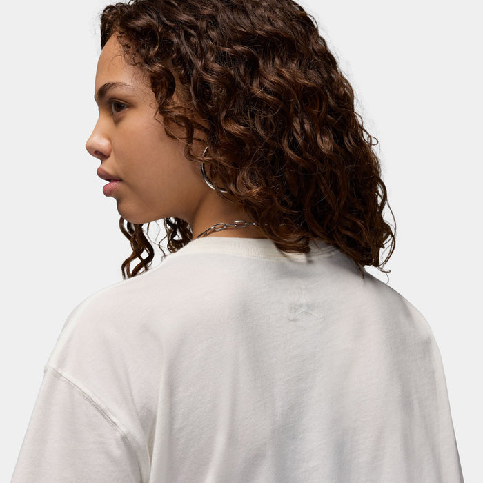 Graphic 6 Rings Womens Short Sleeve Shirt (White)