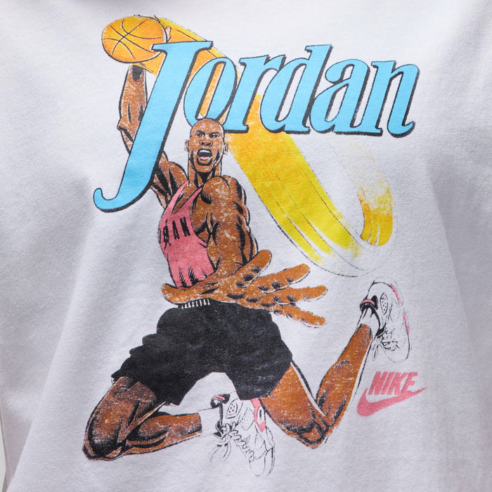 Jordan Graphic Womens Shirt Sleeve Shirt (White)