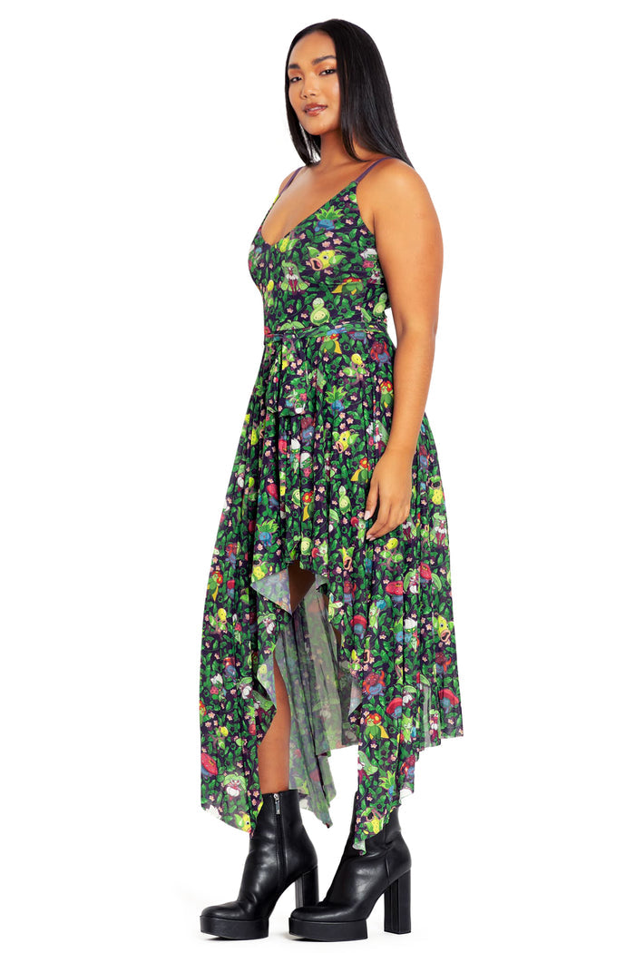 BlackMilk Clothing - Grass Type Garden Dance Choreographer Dress