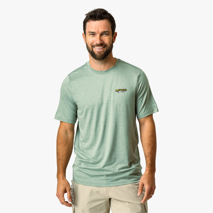 Bay Leaf Heather $Model is 6'0" 182lbs Size M$