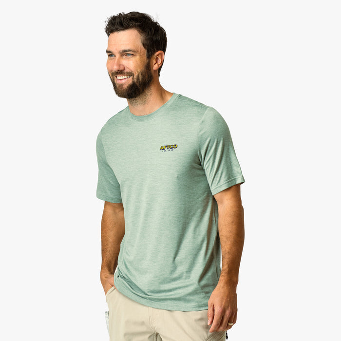 Bay Leaf Heather $Model is 6'0" 182lbs Size M$