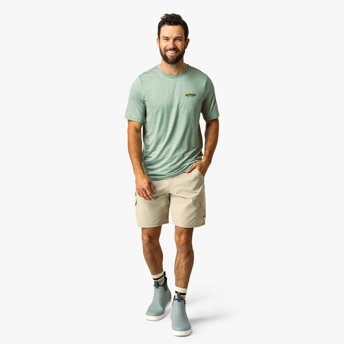 Bay Leaf Heather $Model is 6'0" 182lbs Size M$