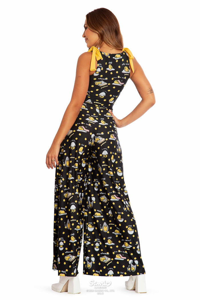 Gudetama Merchandise - Official Sanrio Products - Licensed Apparel - Kawaii Fashion - Women's Full Length Jumpsuit, Playsuit, Romper