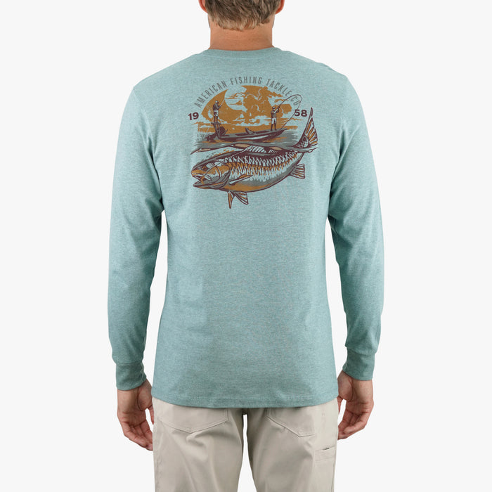 Moonstone Heather $Model is 6' 170lbs Size L$