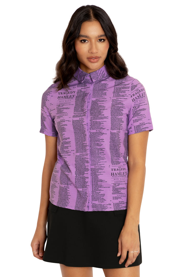 BlackMilk Clothing - Hamlet Violet Baby BBQ Shirt