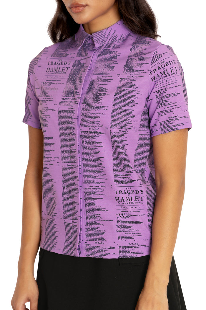 BlackMilk Clothing - Hamlet Violet Baby BBQ Shirt