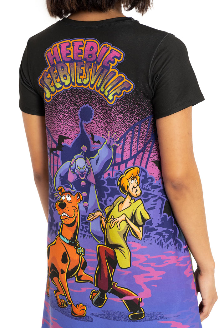 BlackMilk Clothing x Warner Brothers Scooby Doo - Heebie Jeebiesville Swing Tee Dress- Warner Bros. Merchandise - Collaboration apparel - Licenced.