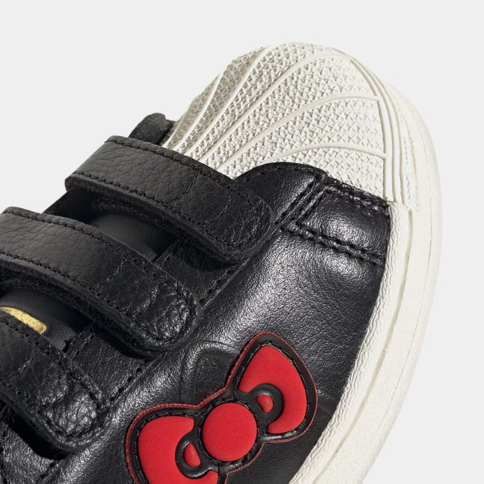 Hello Kitty Superstar Preschool Lifestyle Shoes (Black/White/Red)