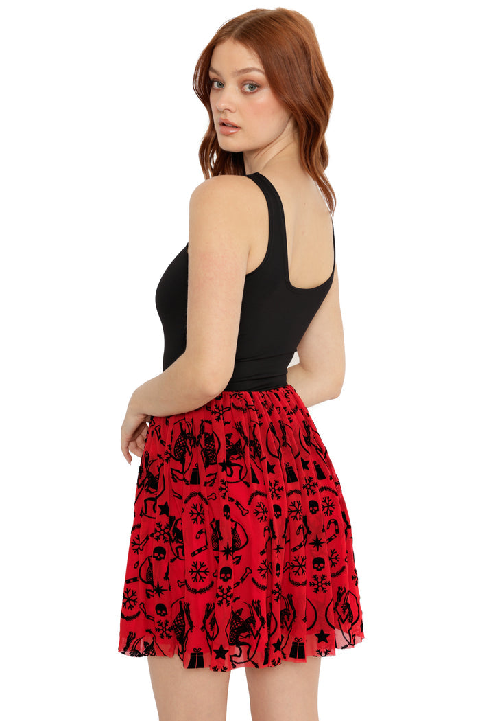 gothic christmas dress reversible ho ho horror festive outfit