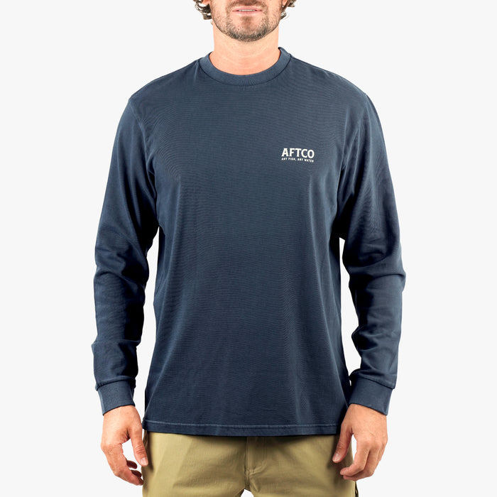 Navy $Model is 6'3" 185lbs Size L$