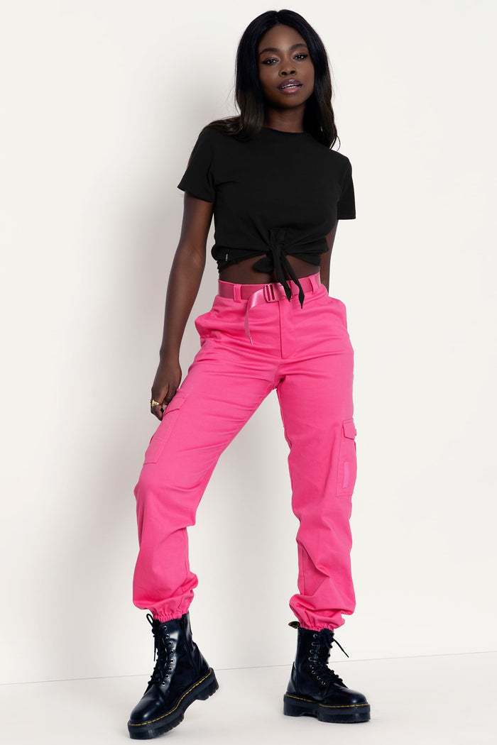 Hot Pink Cargo Pants