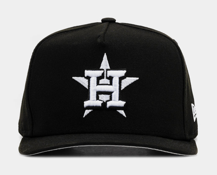 Houston Astros 950AF Snapback Mens Hat (Black/White)