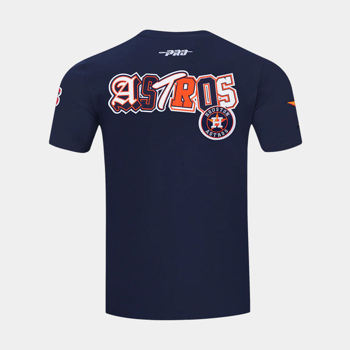 Houston Astros City Mens Short Sleeve Shirt (Navy/Orange)