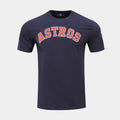 Houston Astros Classic Mens Short Sleeve Shirt (Navy/Orange)