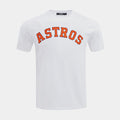 Houston Astros Classic Mens Short Sleeve Shirt (White/Orange)