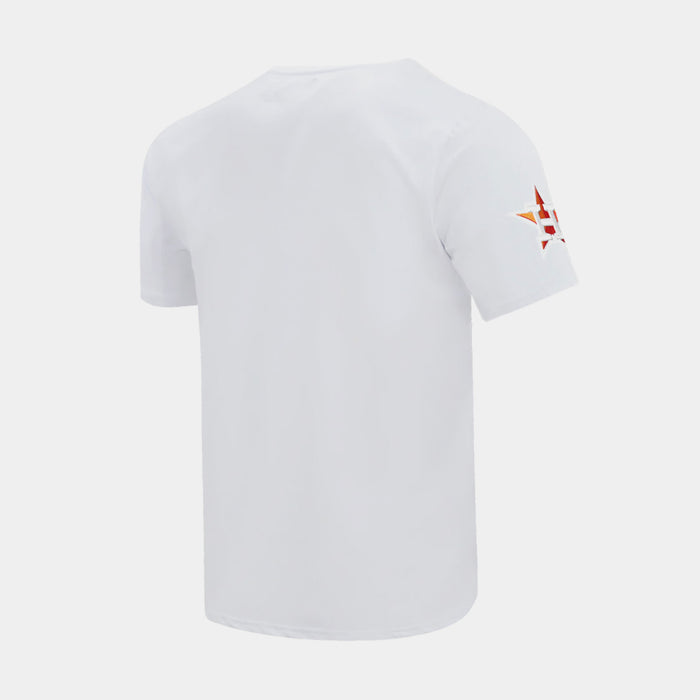 Houston Astros Classic Mens Short Sleeve Shirt (White/Orange)