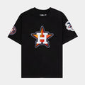 Houston Astros DIY Stitch Mens Short Sleeve Shirt (Black/Red)