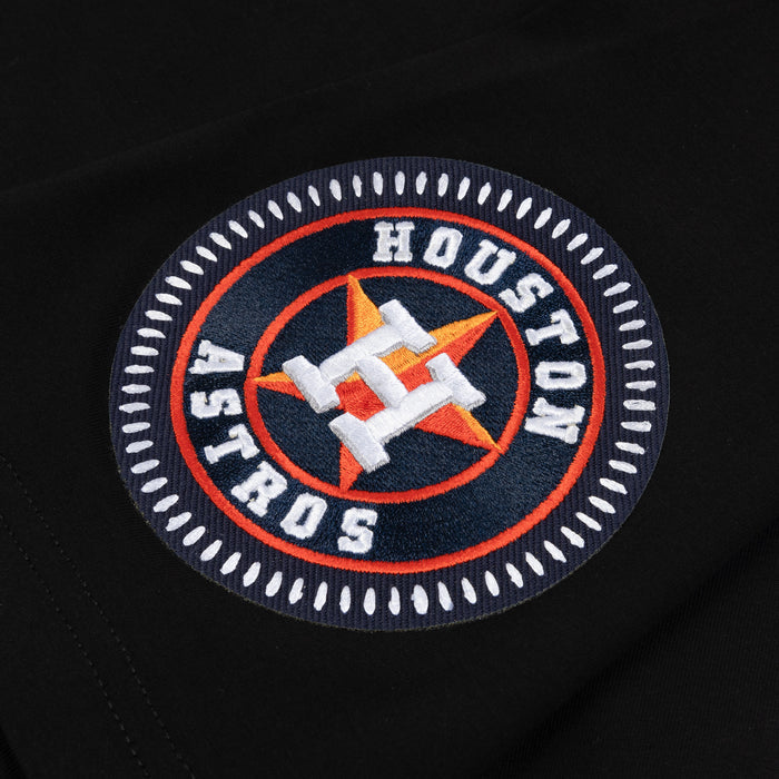 Houston Astros DIY Stitch Mens Short Sleeve Shirt (Black/Red)