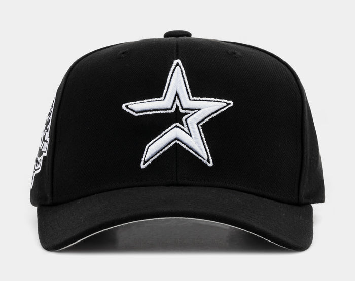 Houston Astros Snapback Mens Hat (Black/White)