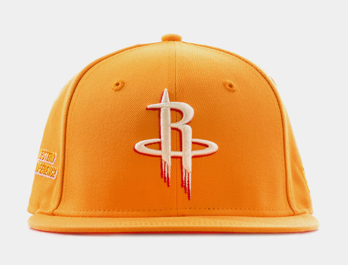 Houston Rockets State Fruit 59Fifty Fitted Cap Mens Hat (Yellow)
