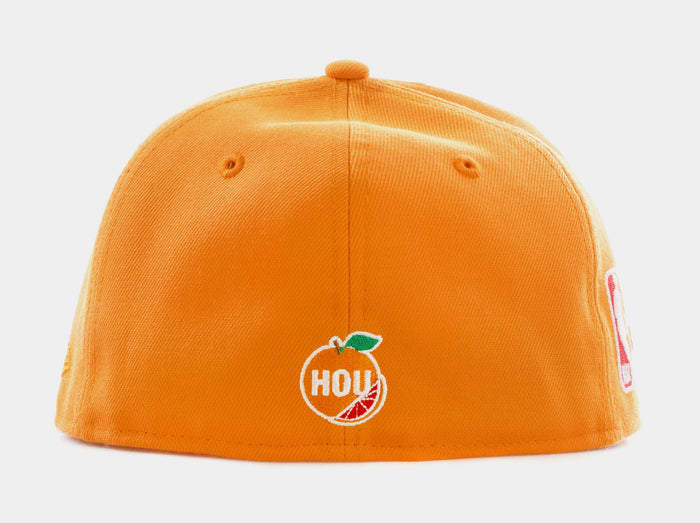 Houston Rockets State Fruit 59Fifty Fitted Cap Mens Hat (Yellow)