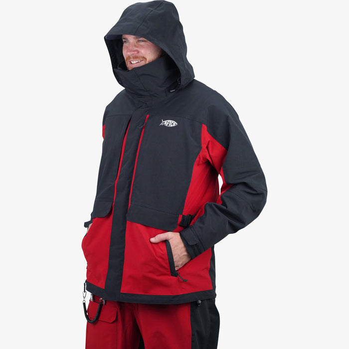 True Red $Model is 6'3" 203lbs Size L$
