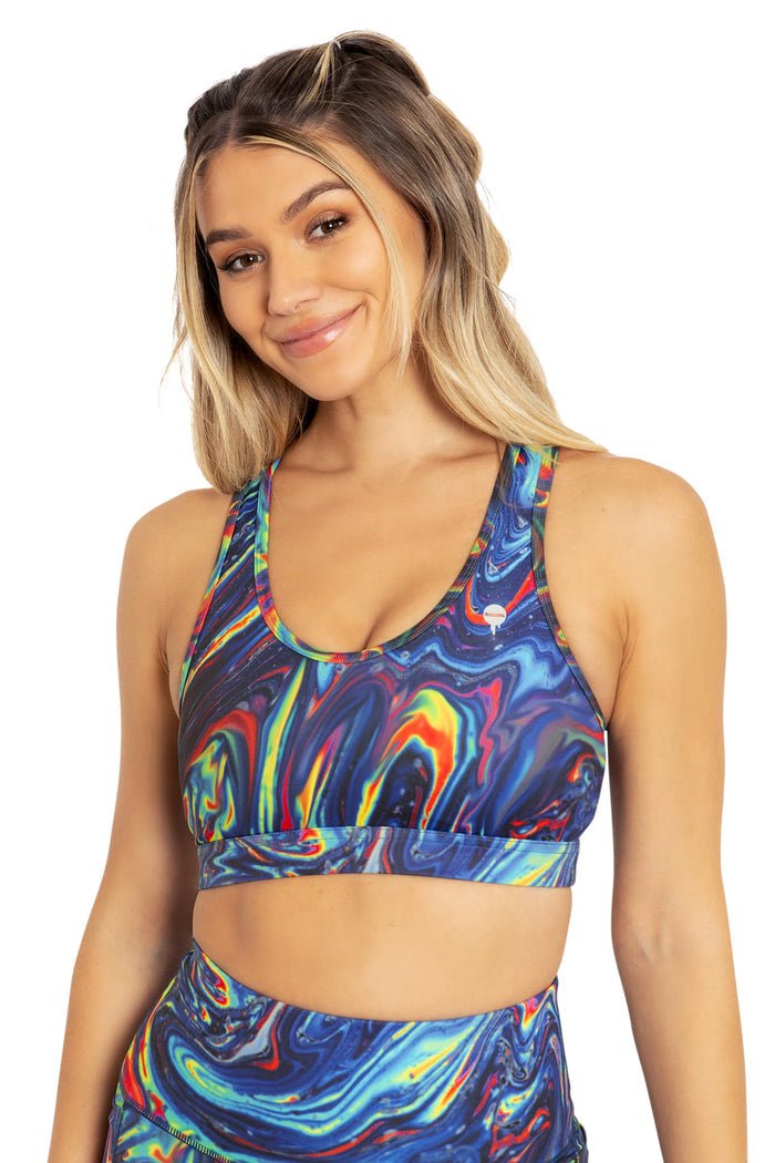 BlackMilk Clothing - I Bleed Gasoline Cross Back Crop