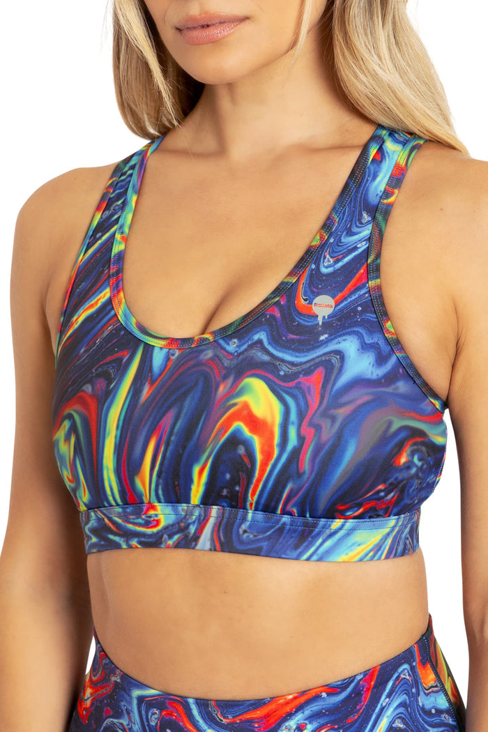 BlackMilk Clothing - I Bleed Gasoline Cross Back Crop