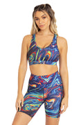 BlackMilk Clothing - I Bleed Gasoline High Waisted Bike Shorts