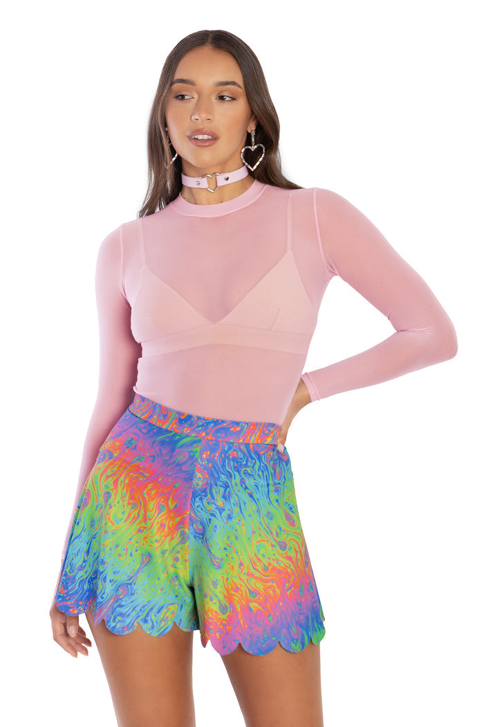 BlackMilk Clothing - I Bleed Rainbows Shorties