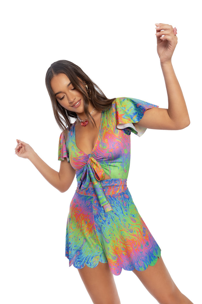 BlackMilk Clothing - I Bleed Rainbows Shorties