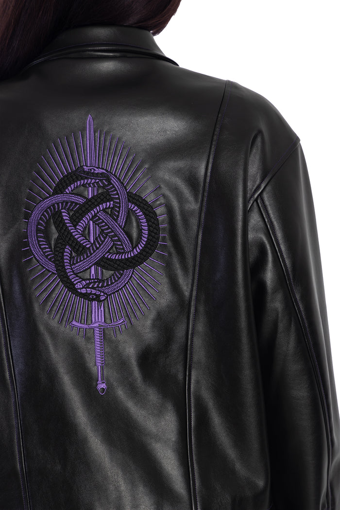 BlackMilk Clothing - Inifinity Snake Moto Jacket