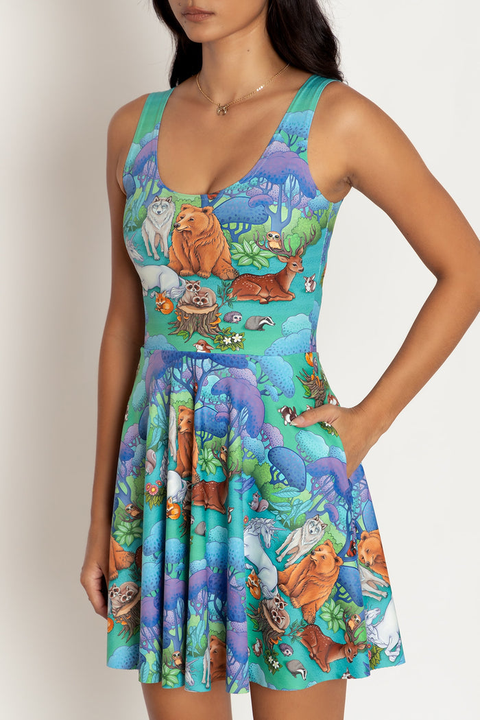 Into The Woods Scoop Skater Dress