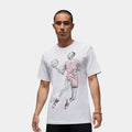 J Dot Graphic Mens Short Sleeve Shirt (White)