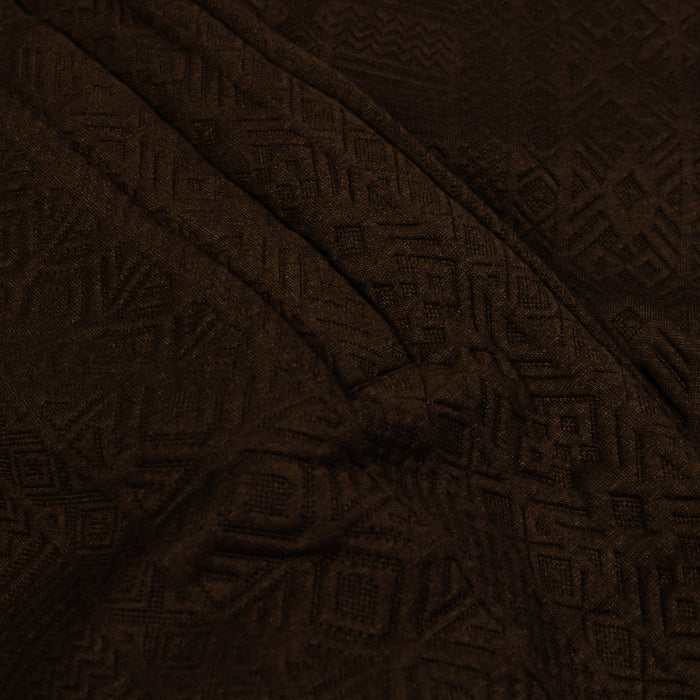 Jacquard Knit Pants Mens Pants (Brown)