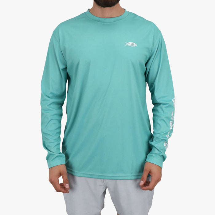 Agate, Sky Blue $Model is 5'10" 170lbs Size L$