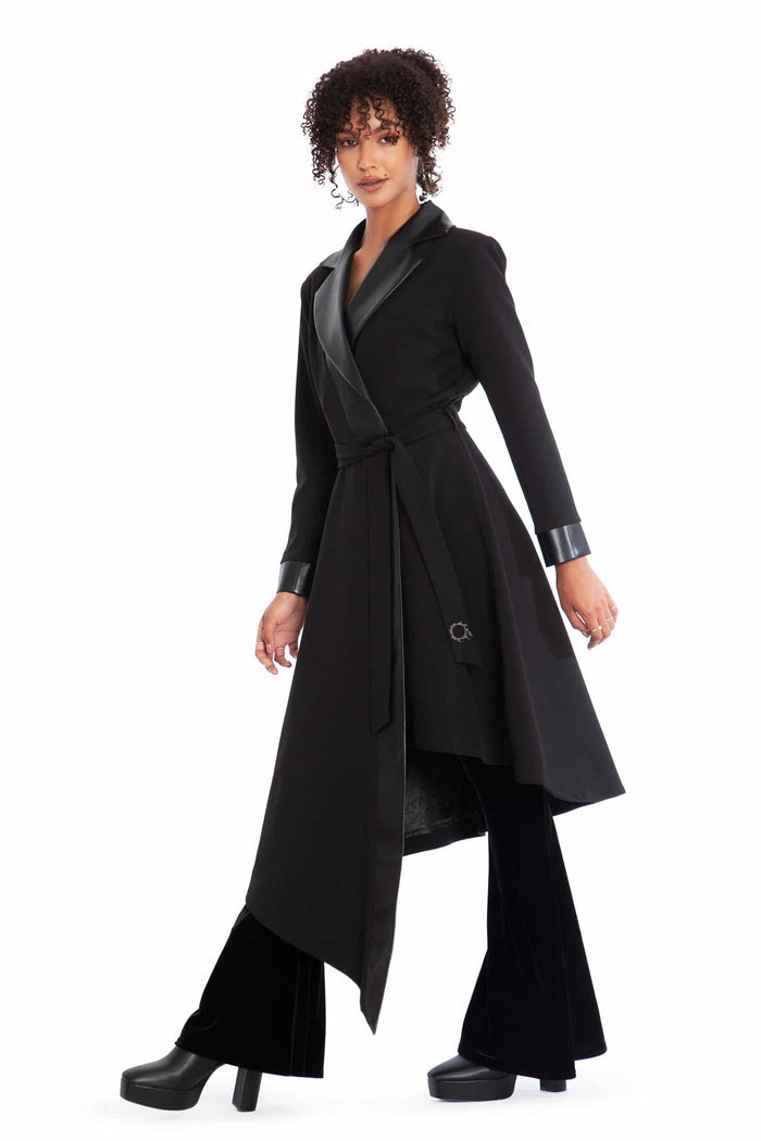 Job Icons Asymmetric Trench Coat