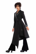Job Icons Asymmetric Trench Coat