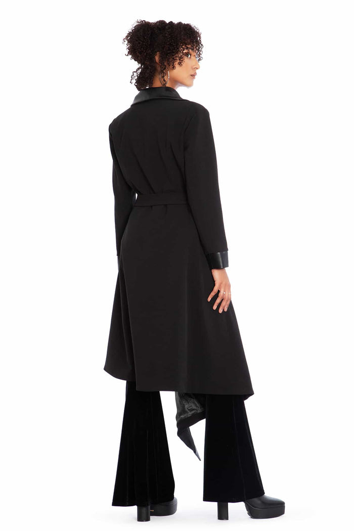 Job Icons Asymmetric Trench Coat