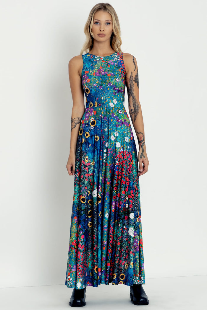 Klimt Collage Princess Maxi Dress