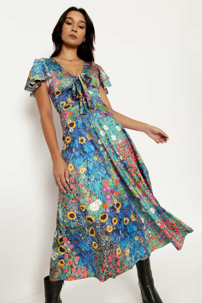 Klimt Collage Rio Midaxi Dress