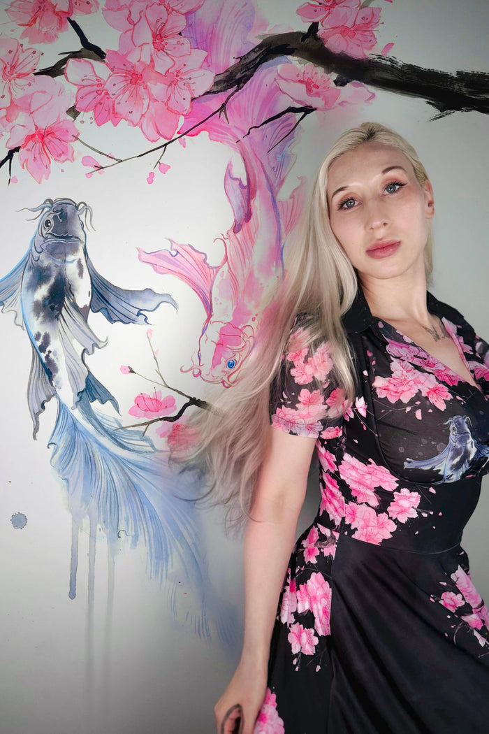 Koi Black Underbust Dress