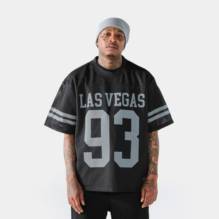 Las Vegas Mesh Mens Jersey (Black/Silver)