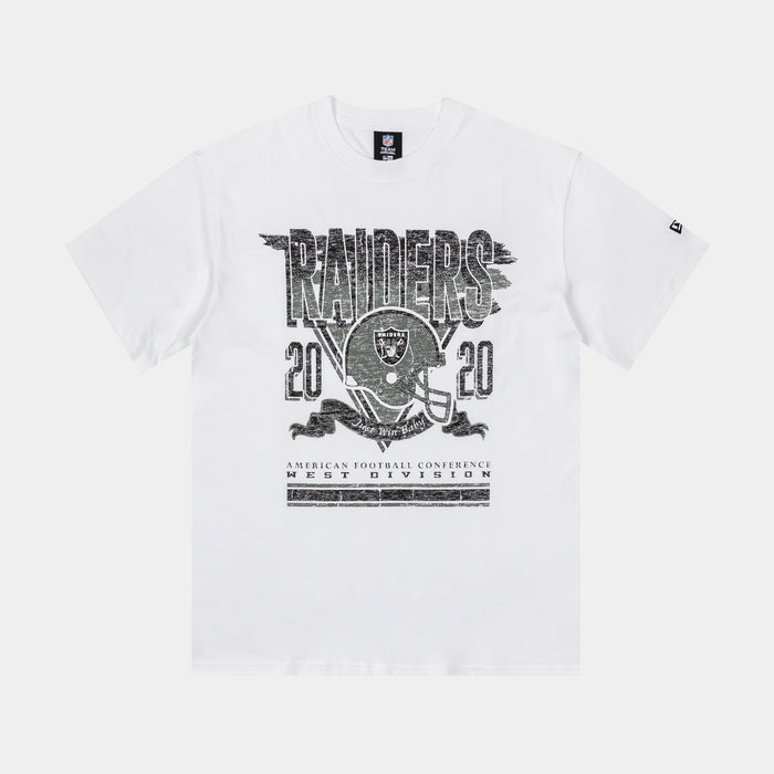 Las Vegas Raiders Mens Short Sleeve Shirt (White/Black)
