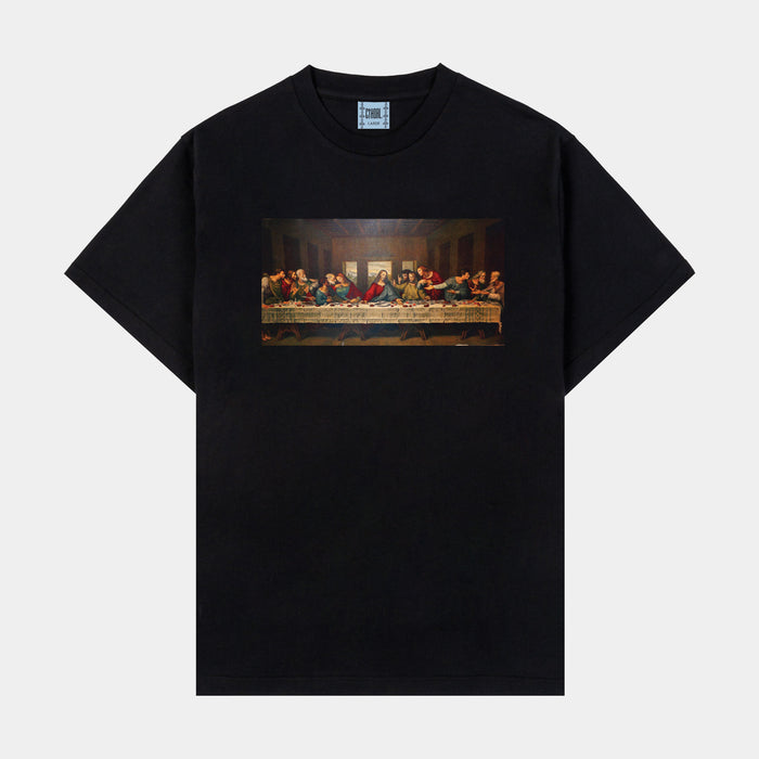 Last Supper Mens Short Sleeve Shirt (Washed Black)