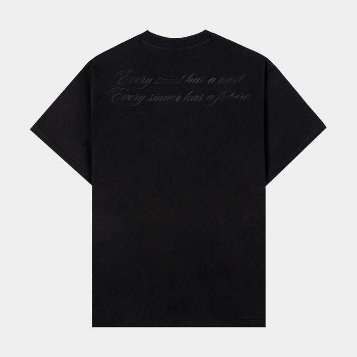 Last Supper Mens Short Sleeve Shirt (Washed Black)