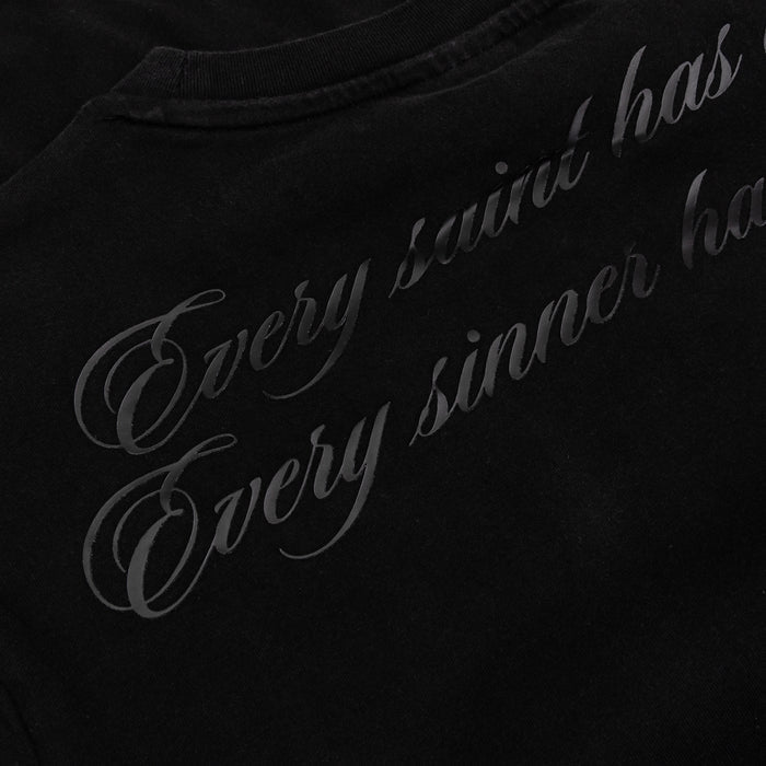 Last Supper Mens Short Sleeve Shirt (Washed Black)
