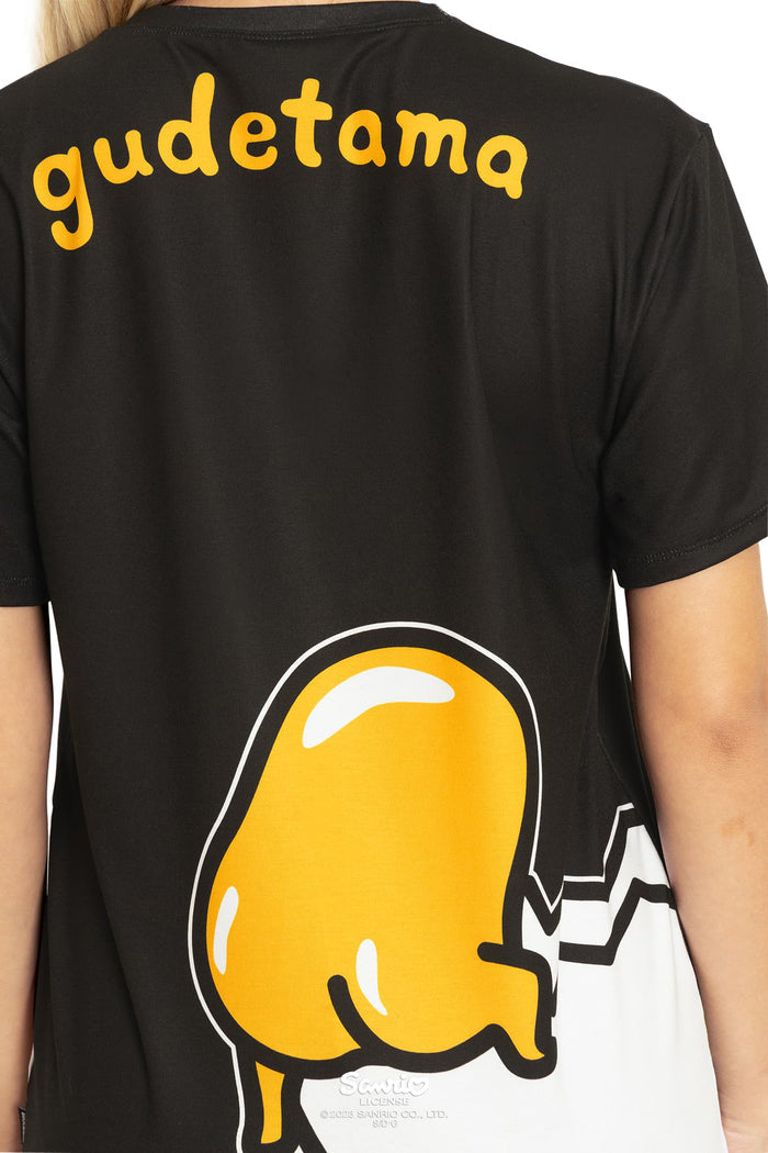 BlackMilk Clothing x Sanrio Gudetama - Sanrio Lazy Gudetama Tee Shirt - Sanrio Merchandise - Collaboration apparel - Licenced.